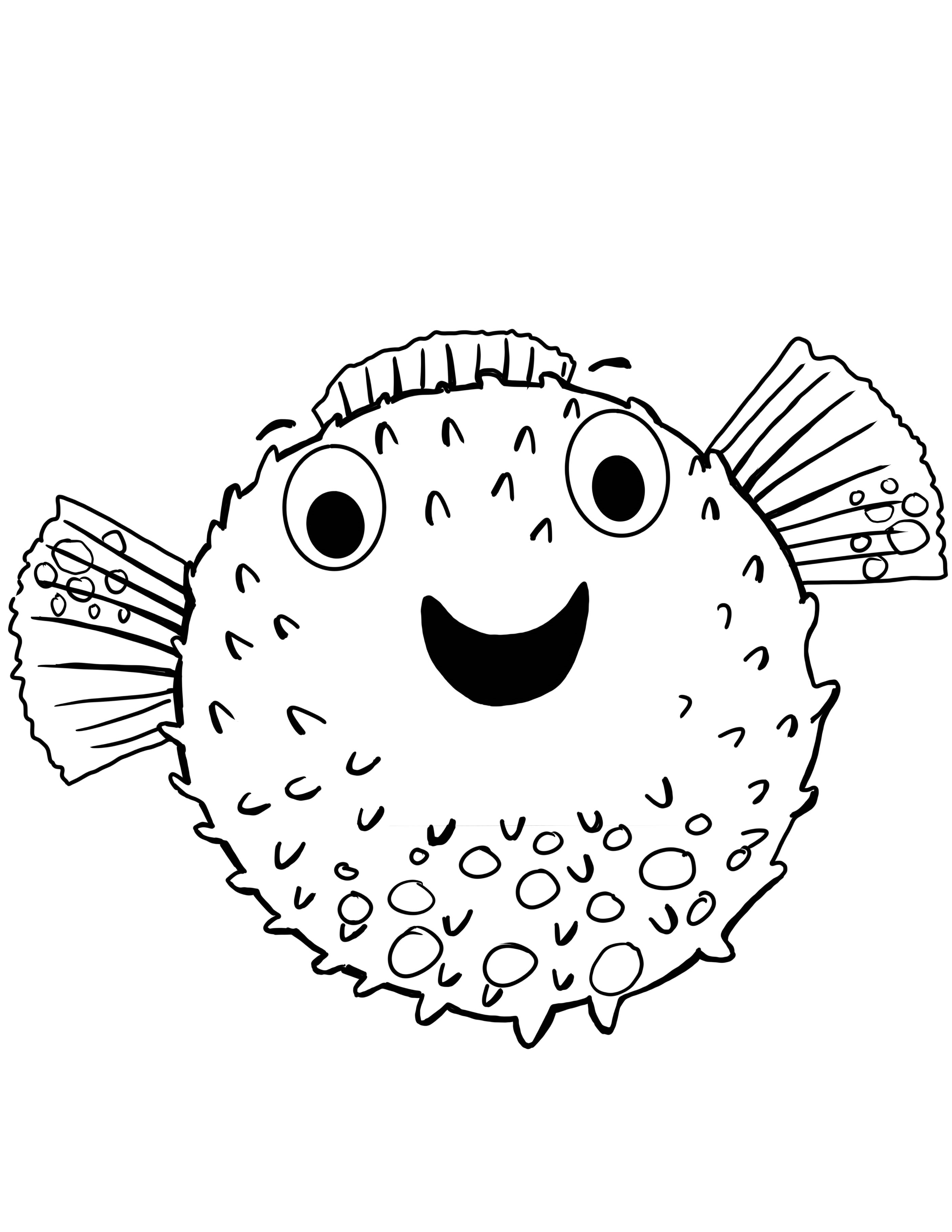 thumbnail shows Piff the puffer fish looking happy